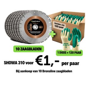 Showa 310 + 10 bronsline zaagbladen