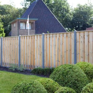 Beton paal antraciet, diamantkop 10x10x280cm
