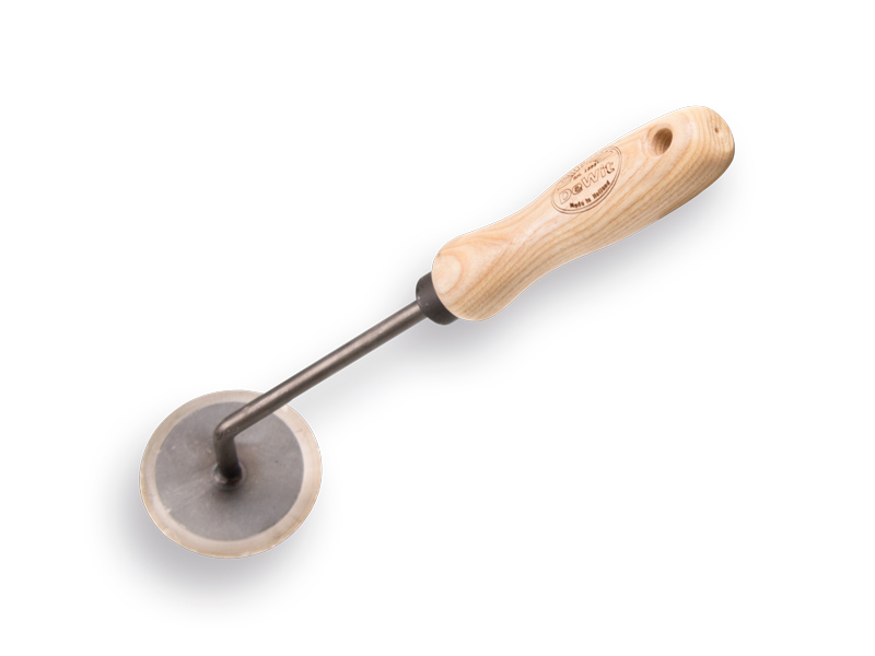 Discusschoffel  7 cm,  De WIT,  met handvat