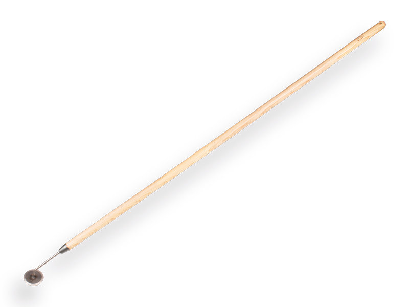 Discusschoffel  7 cm,  De WIT,  met essen steel 140 cm