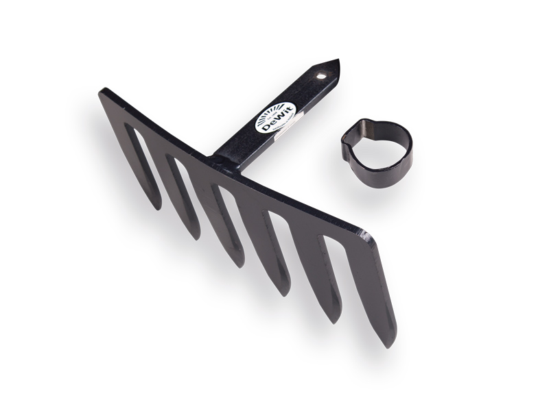 Sloothekkel  6 tands met ring. De WIT