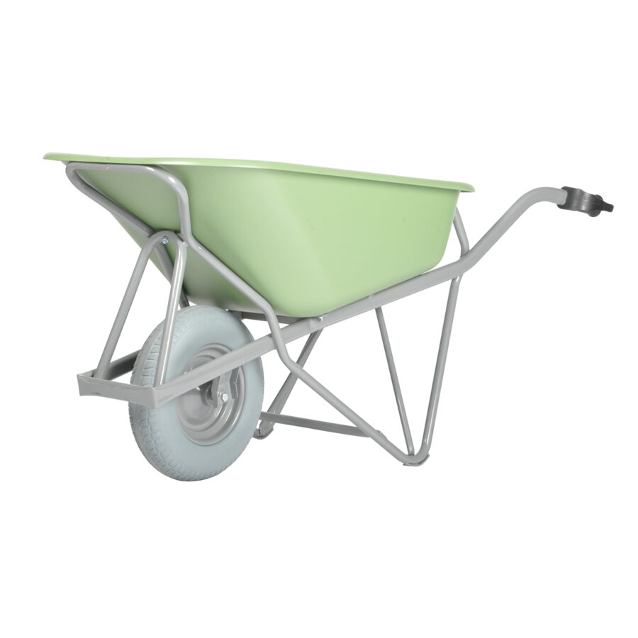 Kruiwagen,90L hdpe groen Profi-Max Plus v.v.lekvrije CT banden