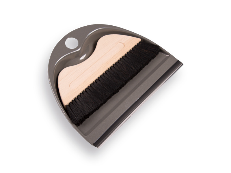 Stofblik  BliXs metaal met rubberen strip en magneet handveger