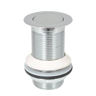 McAlpine schachtventiel, type CWU60SP-CB, incl. anti diefstal stop, 1¼", verchroomd