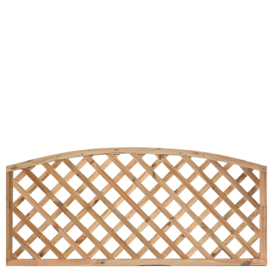 Trellis diagonaal B180xH60cm met tooglijst