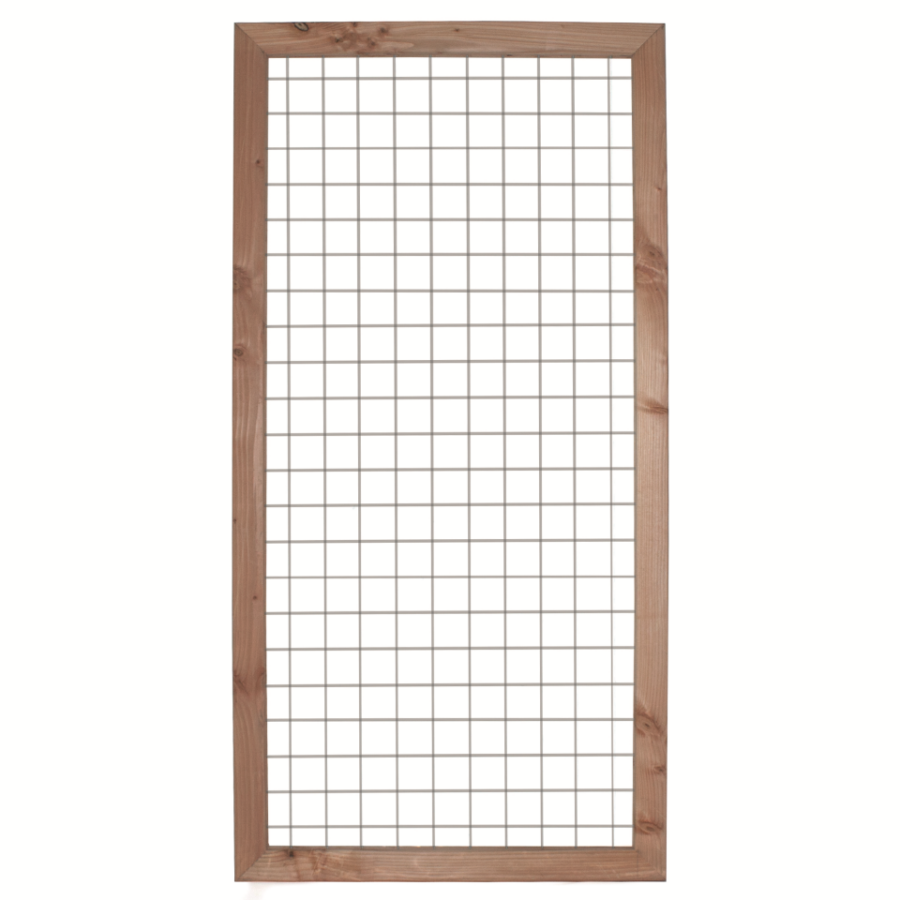 Gaaselement met houten kader lariks/douglas H180xB90cm