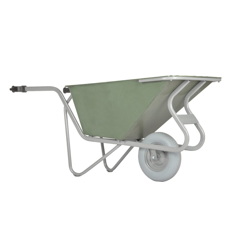 Kruiwagen Noka 160 v.v. lekvrije band en polyester bak