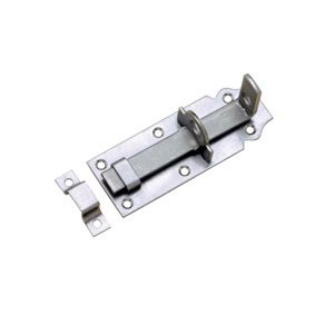 Hangslotschuif vlak 140 mm - Blauw verzinkt 10 stuks