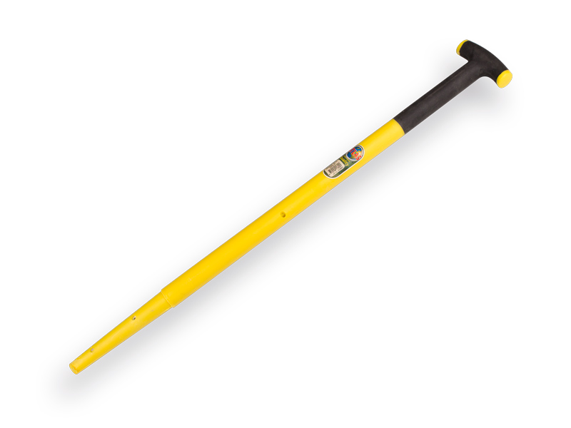S & J  spadesteel  KUNSTSTOF met 85cm Fiberkern stift  o24 mm 88cm