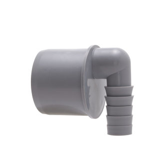 Airfit pp overgang buis x slangtule, 90°, grijs, 50 x 21-19 mm slangtule