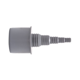 Airfit pp overgang buis x slangtule, recht, grijs, 50 x 25-8 mm slangtule