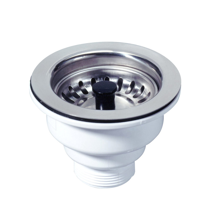 McAlpine korfplug met rvs korf, buitendraad, 1½"