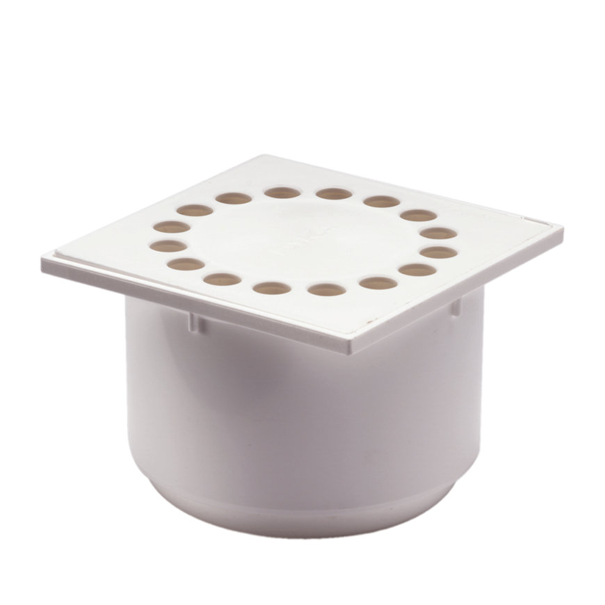 Binnenwerk van douchesifon, excl. buitenpot 255340 of 255342 abs (incl. abs-rooster), 150 x 150 mm