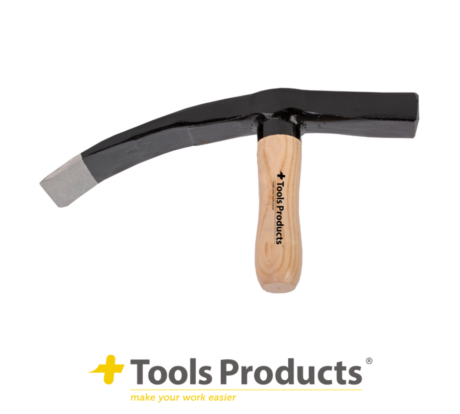 +Tools® Straathamer 50mm met houten steel