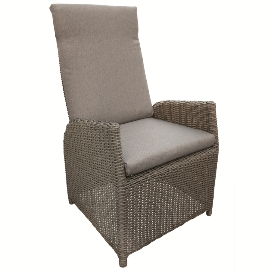 Wicker stoel Darlington donker bruin
