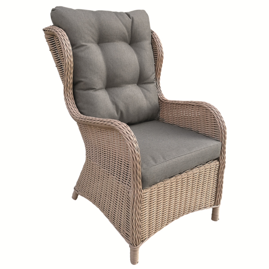 Wicker relax stoel Laconia licht bruin