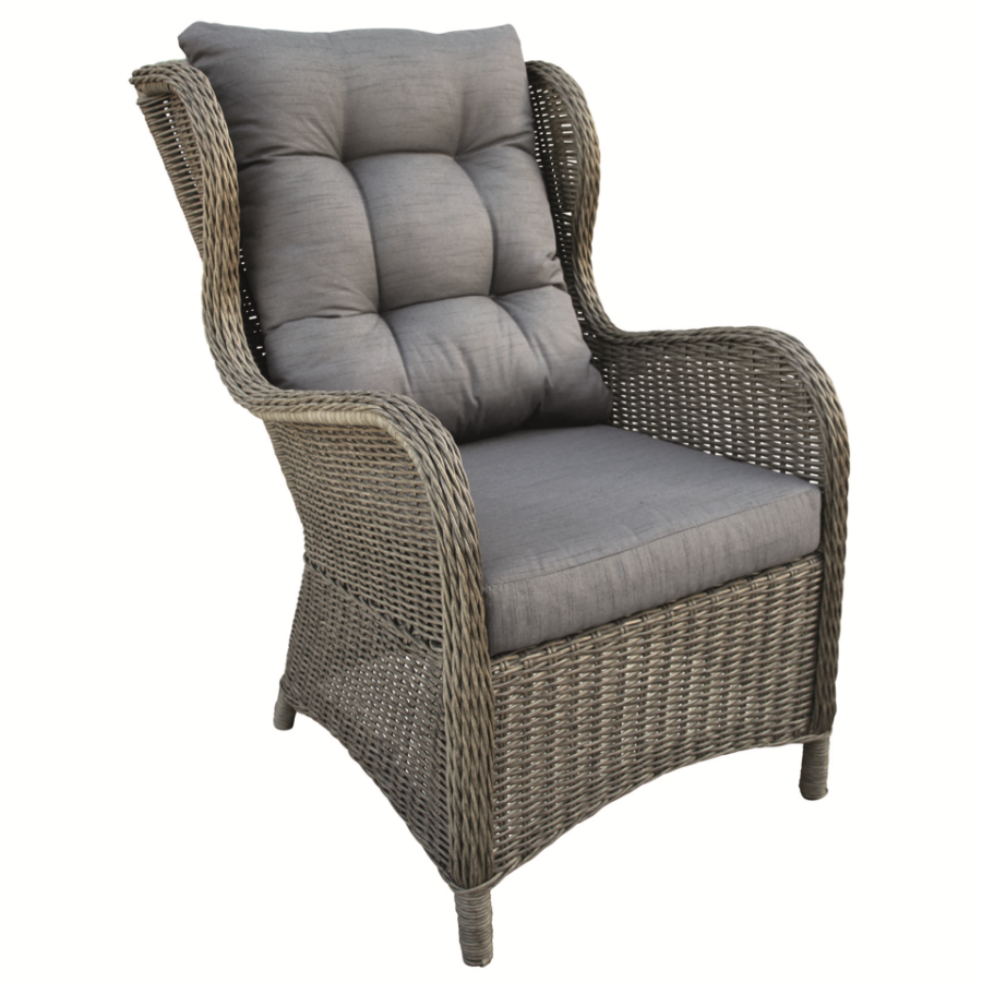 Wicker relax stoel Delafield donker bruin