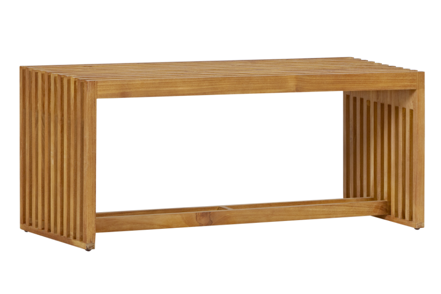 Teak bijzet bankje Riverside