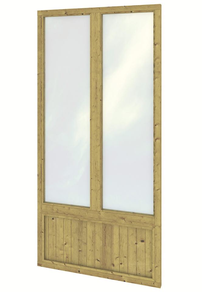 Wandmodule dubbel, geimpregneerd