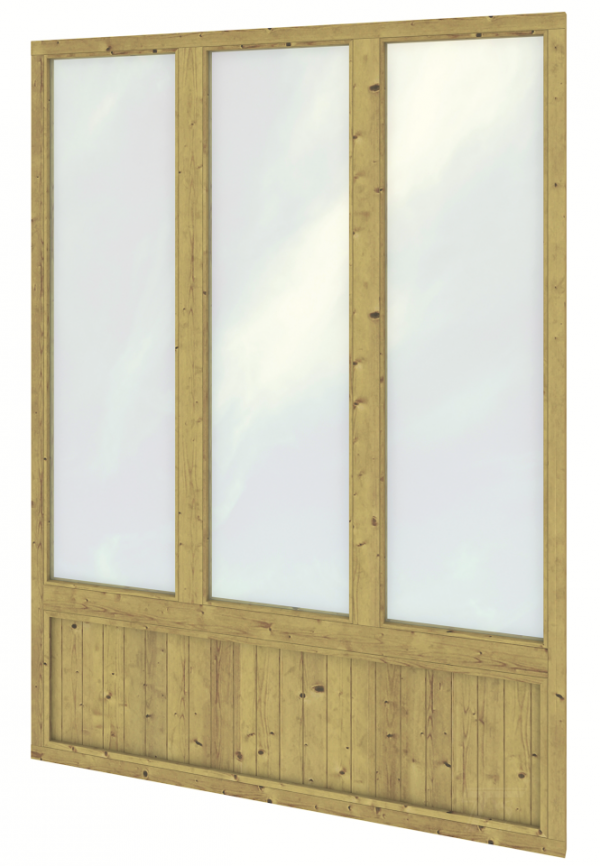 Wandmodule triple, geimpregneerd