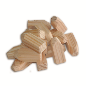 Houten pennen lariks