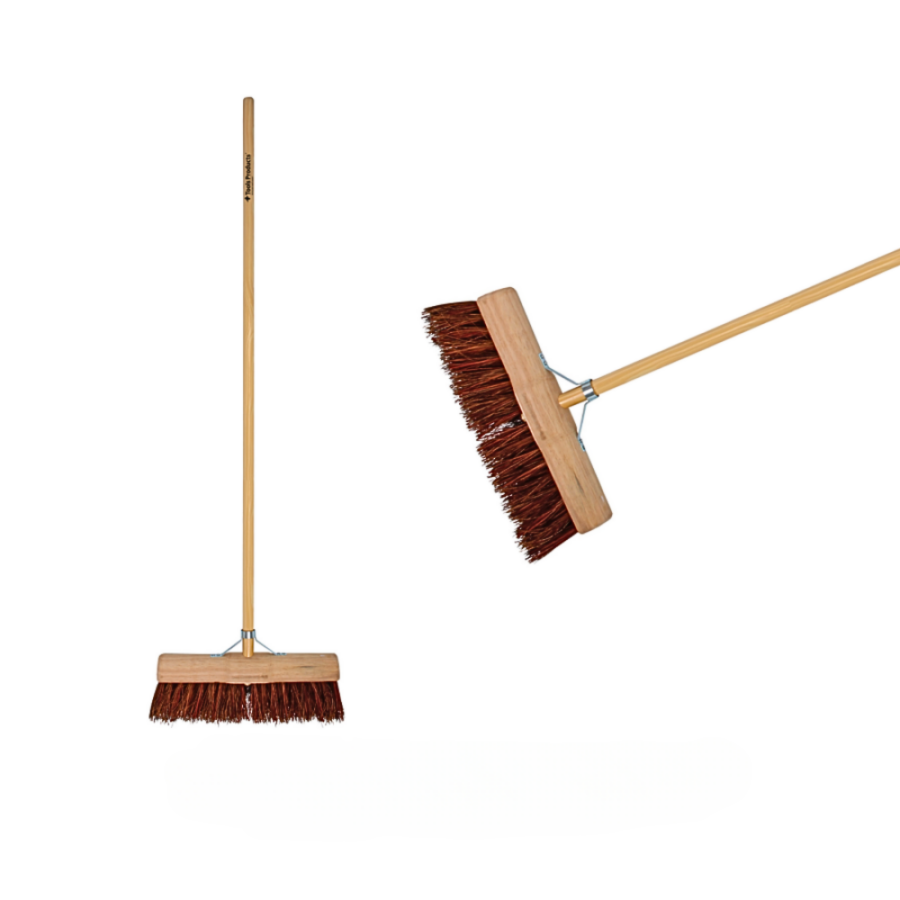 Bezem 45 cm met steel binnen & buiten