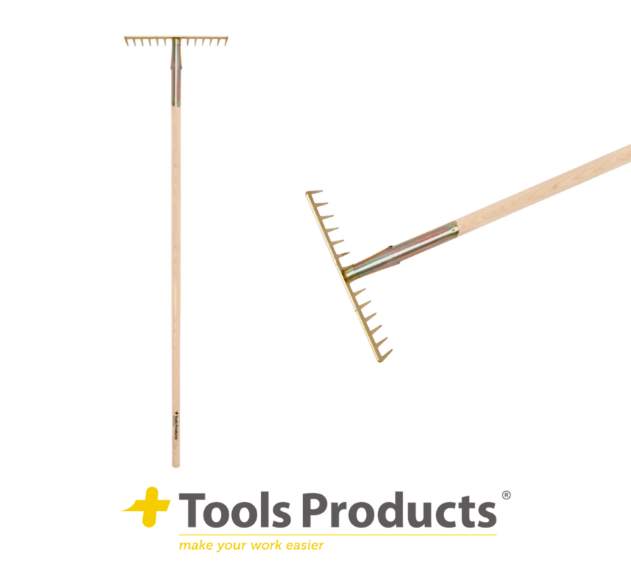 +Tools® asfalthark 14 tands. recht met steel