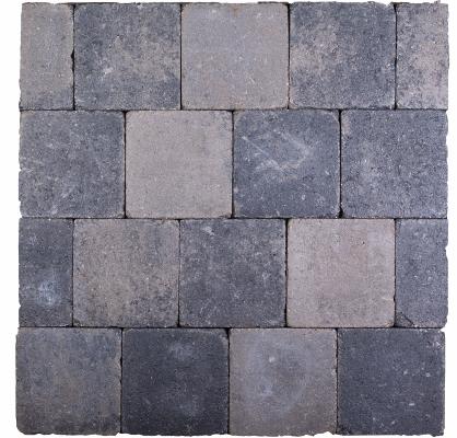 Kobblestones 21x21x7 cm Grijs-Zwart