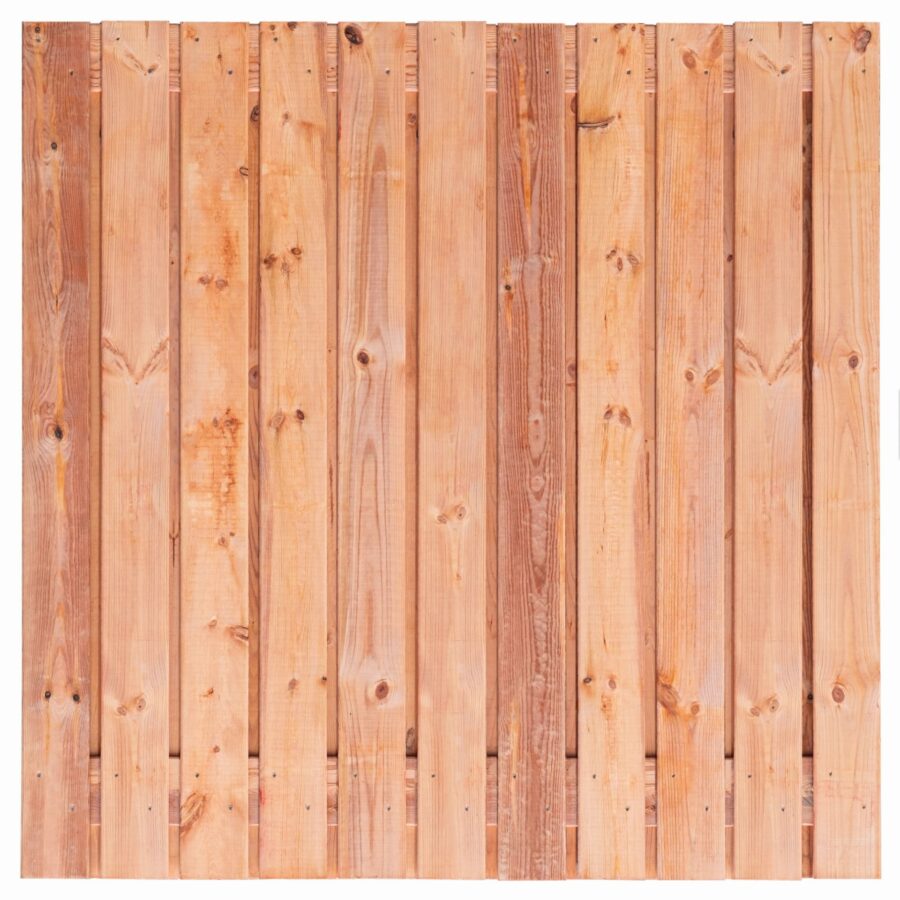 Tuinscherm – Red Class Wood – Geschaafd 180×180