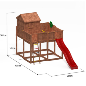 +Garden Houten Speelhuis Paradijs XL Compleet