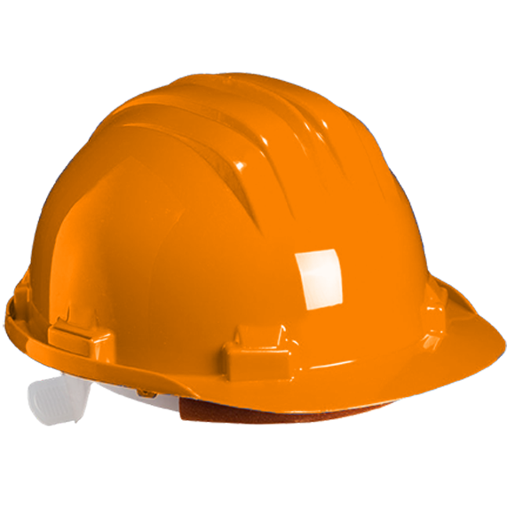 Veiligheidshelm oranje met pinlock
