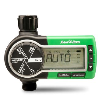 Rain-Bird digitale watertimer, 1-station, membraanafsluiter