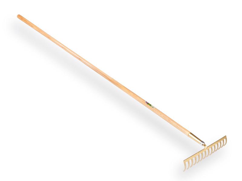 Tuinhark OFFNER met 14 gebogen tanden, essen steel 170 cm