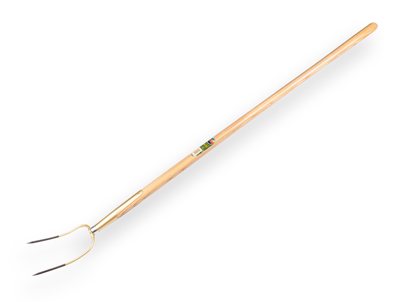 Balenvork OFFNER 2 tands,  met essen knopsteel 135 cm