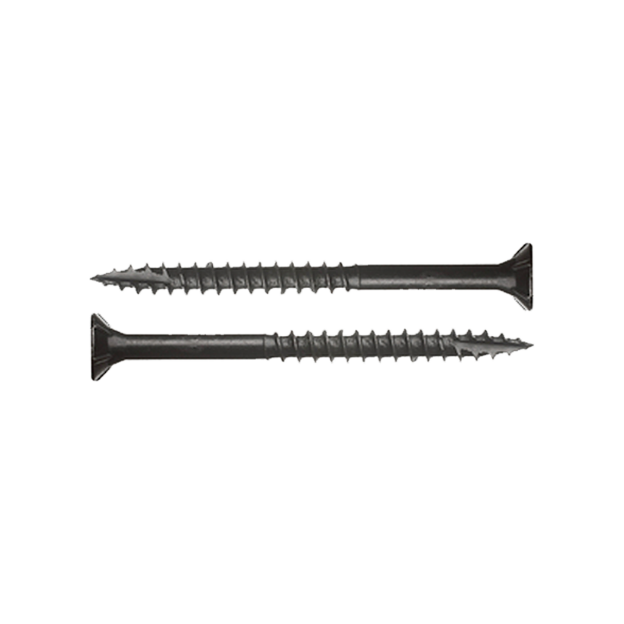 Zwarte Schroeven Verzinkt 4 x 40 mm Torx 20 met Snijpunt - 100 Stuks