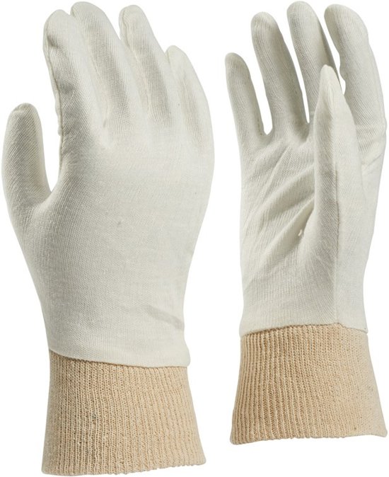 Interlock handschoen van katoen herenmaat zware kwaliteit