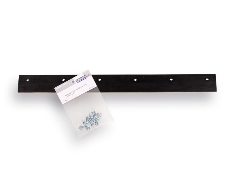 Canvas rubber  voor  PROLINE  mestschuiver  55 cm  incl. bouten en moeren