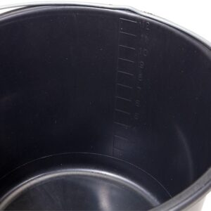 Bouwemmer 12L | zwart | met hengsel