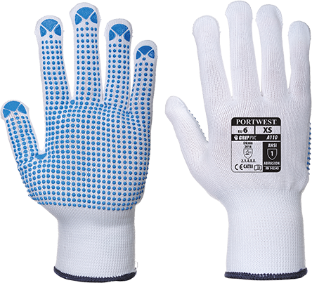Nylon Polkadot Handschoen, Portwest A110