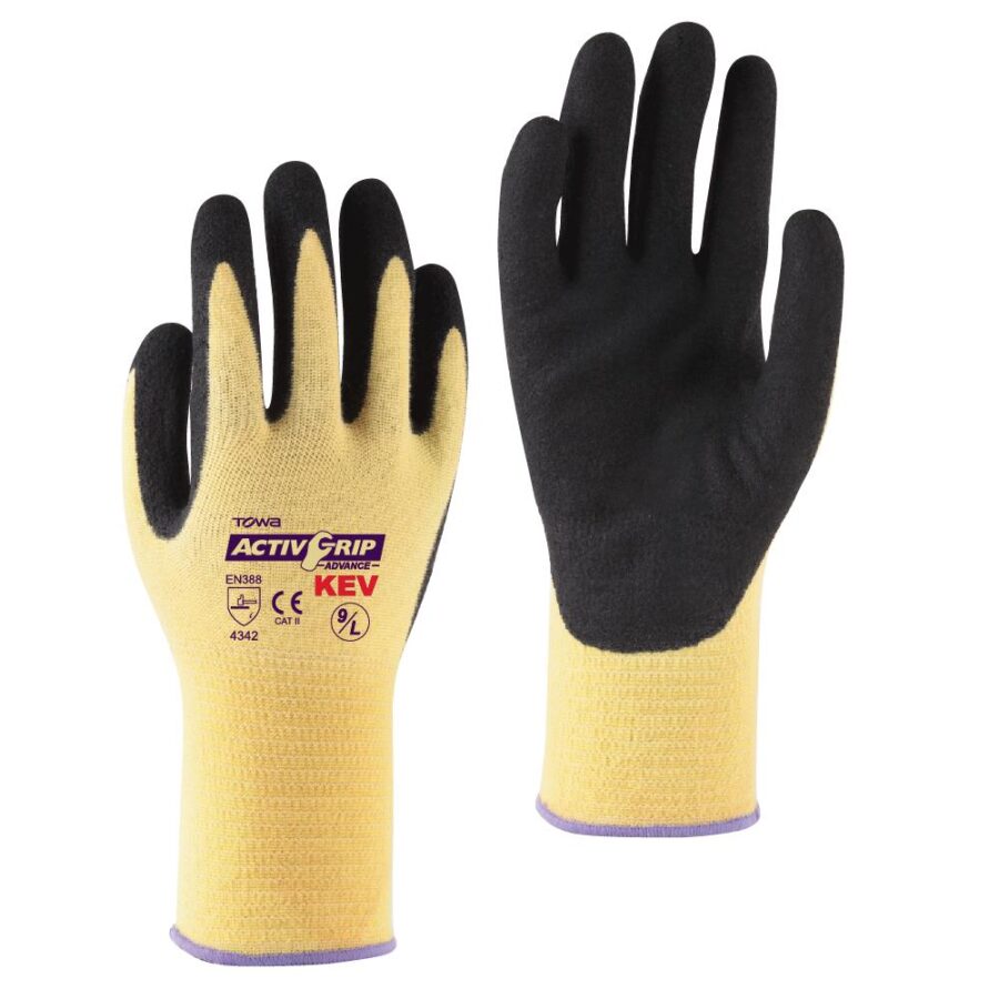 Towa: Kevlar handschoen Microfinish nitril gecoat