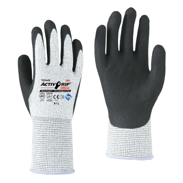 Towa: snijbestendige handschoen Microfinish nitril gecoat