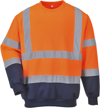 Tweekleuren Hi-Vis Sweatshirt