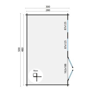 Blokhut/Tuinhuis Aiste