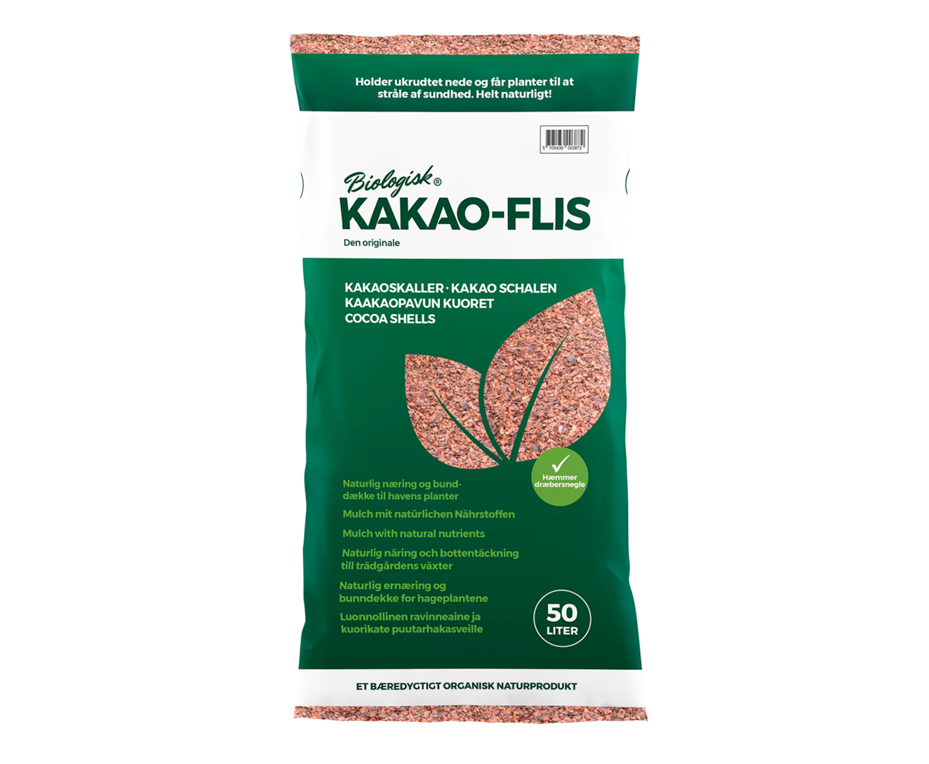 Kakao-Flis Cacaodoppen 50L