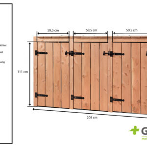 Container ombouw | 3 kliko's | Douglas