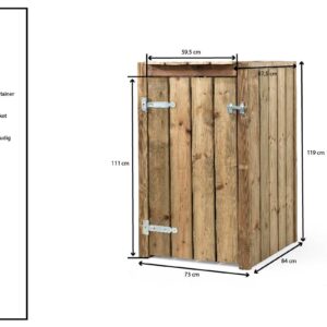 Container ombouw enkel | 1 kliko | grenen