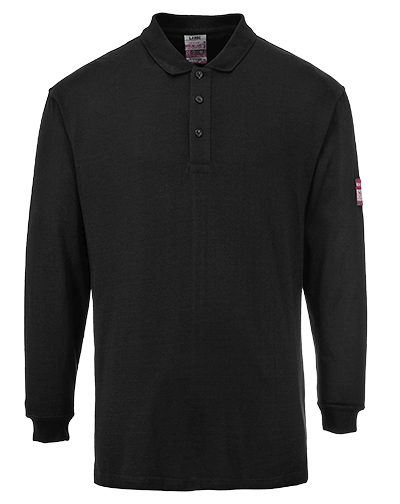 Vlamvertragend Antistatisch lange mouw poloshirt, Portwest FR10