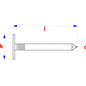 +Fasteners® Asfaltnagels   D.1160B Ø3,00x65 Koper 2,5kg