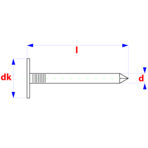 +Fasteners® Asfaltnagels   D.1160B Ø3,00x20 Vz 5 kg