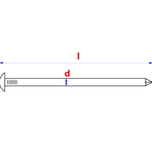 +Fasteners® RVS Spijkers Bolkop Ø2,40x50 A2 12 kg